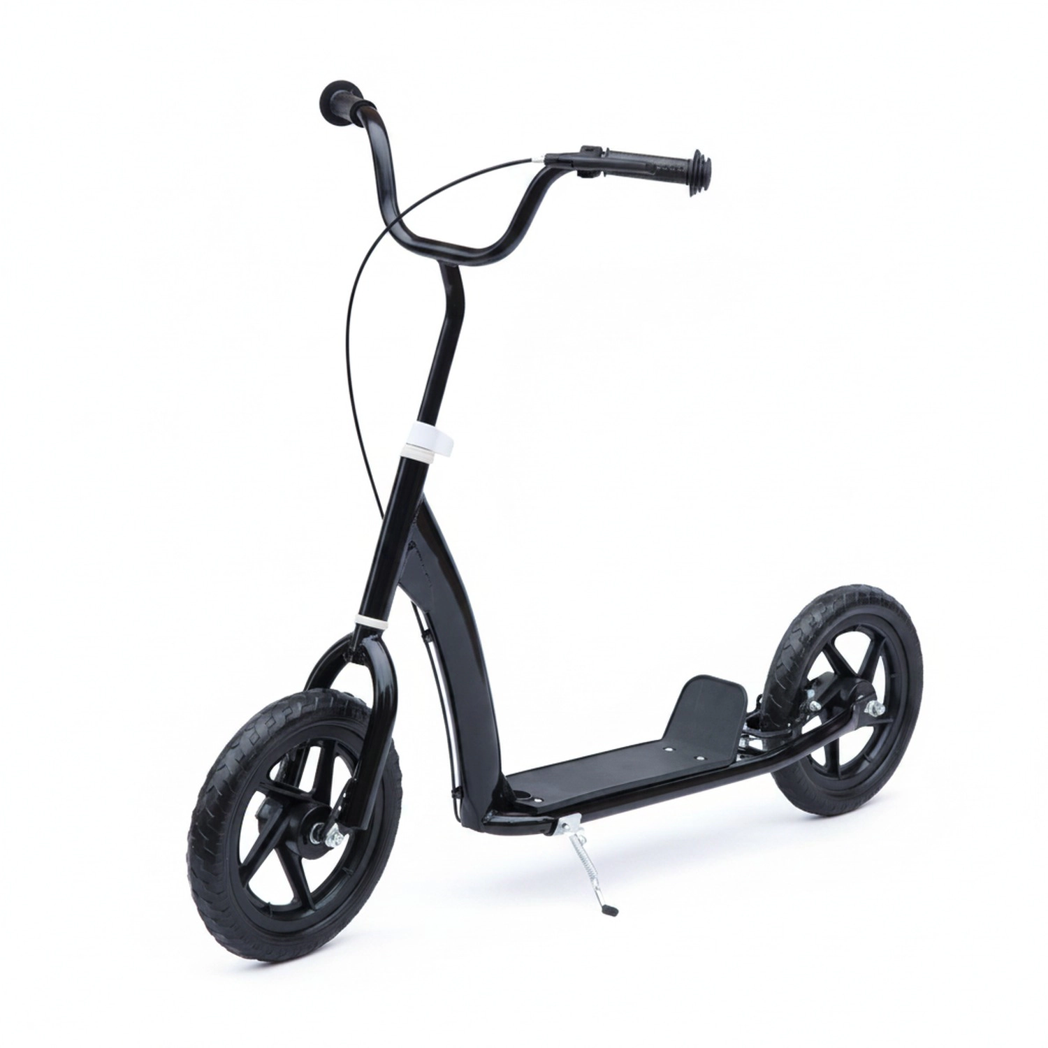 HONGGE Kick Scooter for Kids 5-12 Years Old with Adjustable Height Handlebar Non-slip Footplate Big Wheels Rear Brake