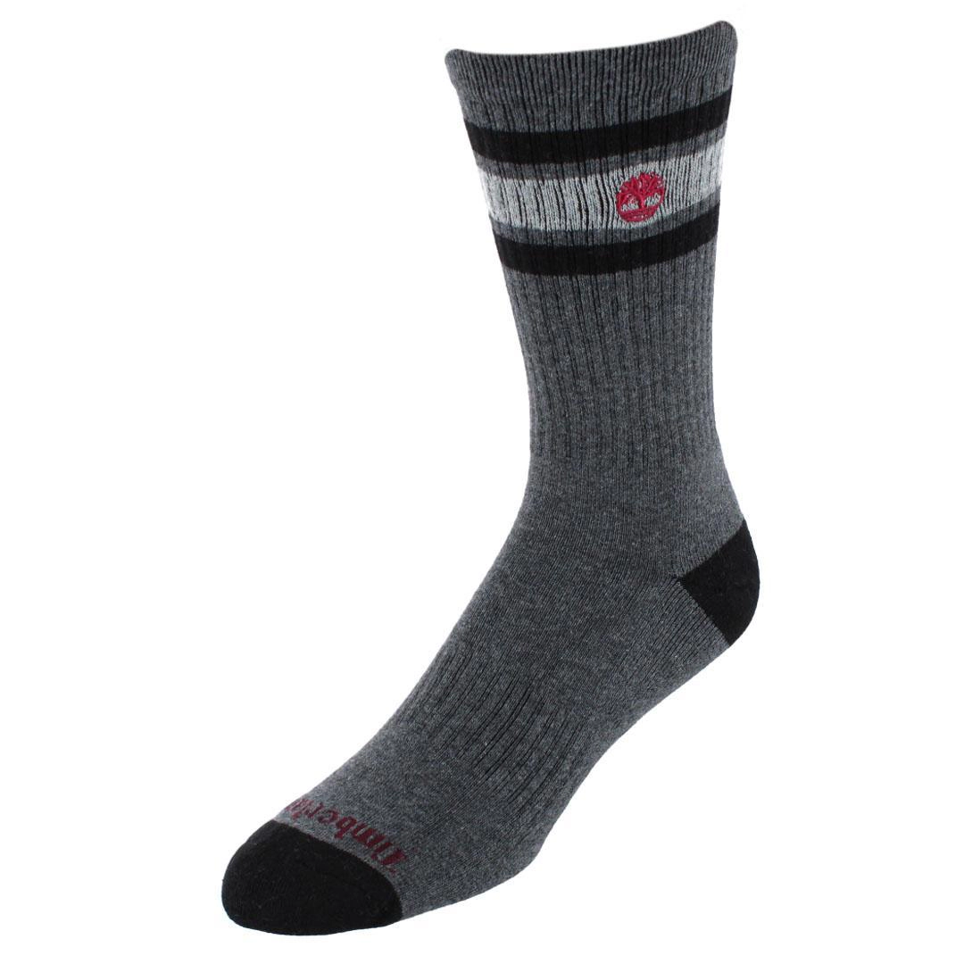Timberland Men's Comfort Cushioned Cotton Blend Crew Socks (3 Pair Pack)