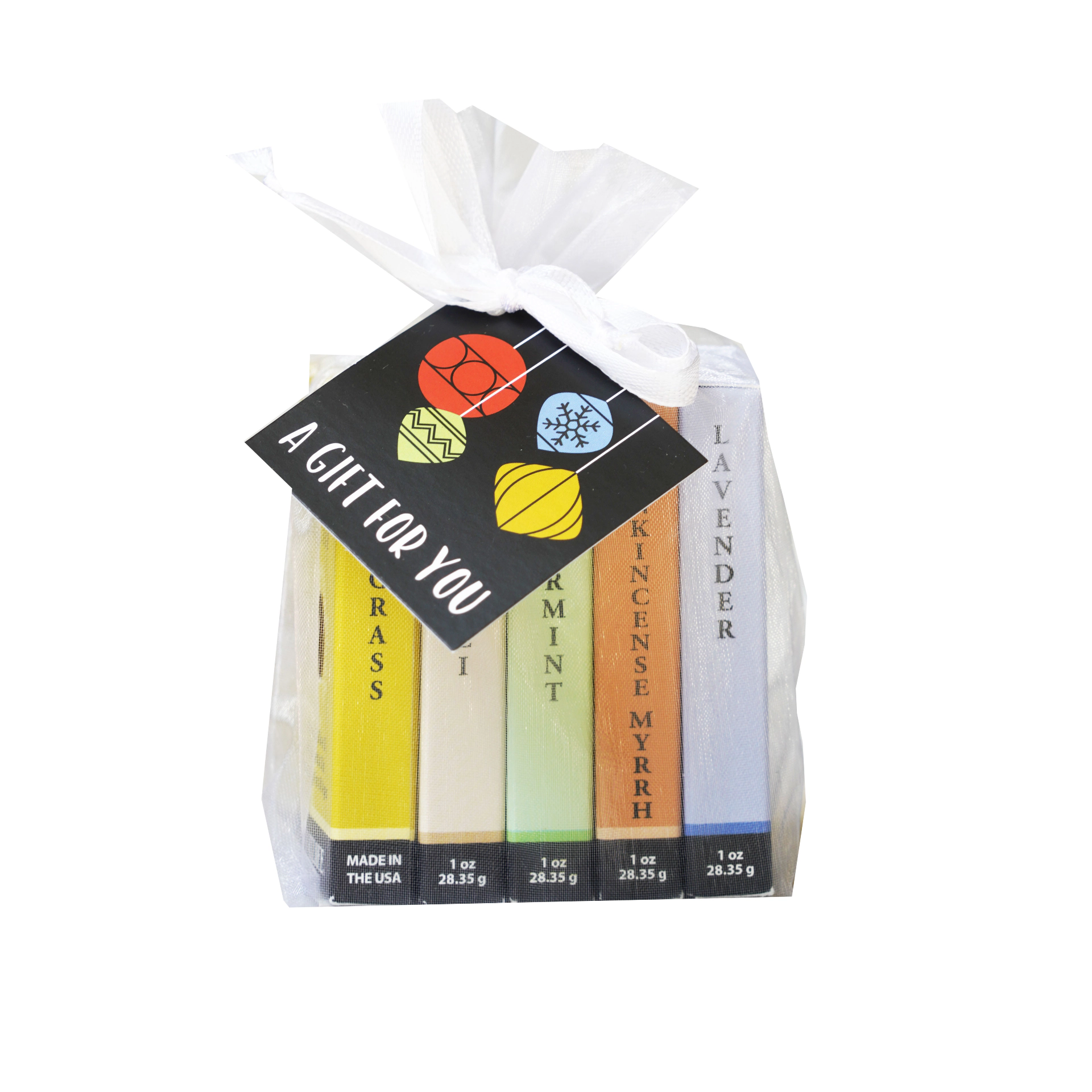 Plantlife Aromatherapy Herbal Soap Sampler 5-Pack Gift Set