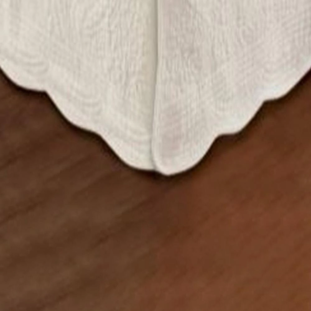 Greenland Home Fashion Paisley Quilted Bed Skirt Drop 18" - Full 54x75", Ivory