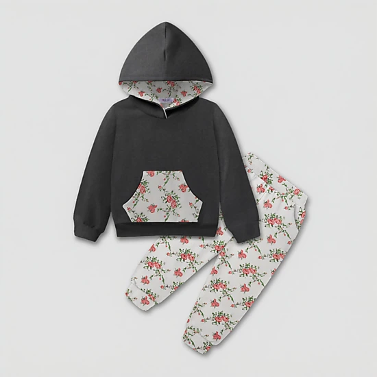 Arshiner Little Girl Outfits Toddler Girl Clothes Hoodie Sweatshirt With Pocket And Long Pants