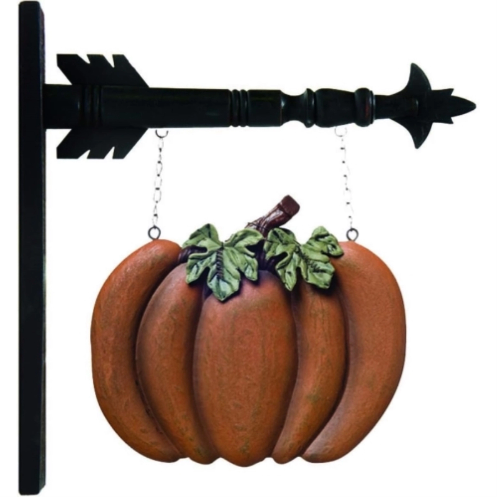 K&K Interiors Orange Pumpkin Autumn Arrow Replacement Sign 14 inch - Arrow Sold Separately