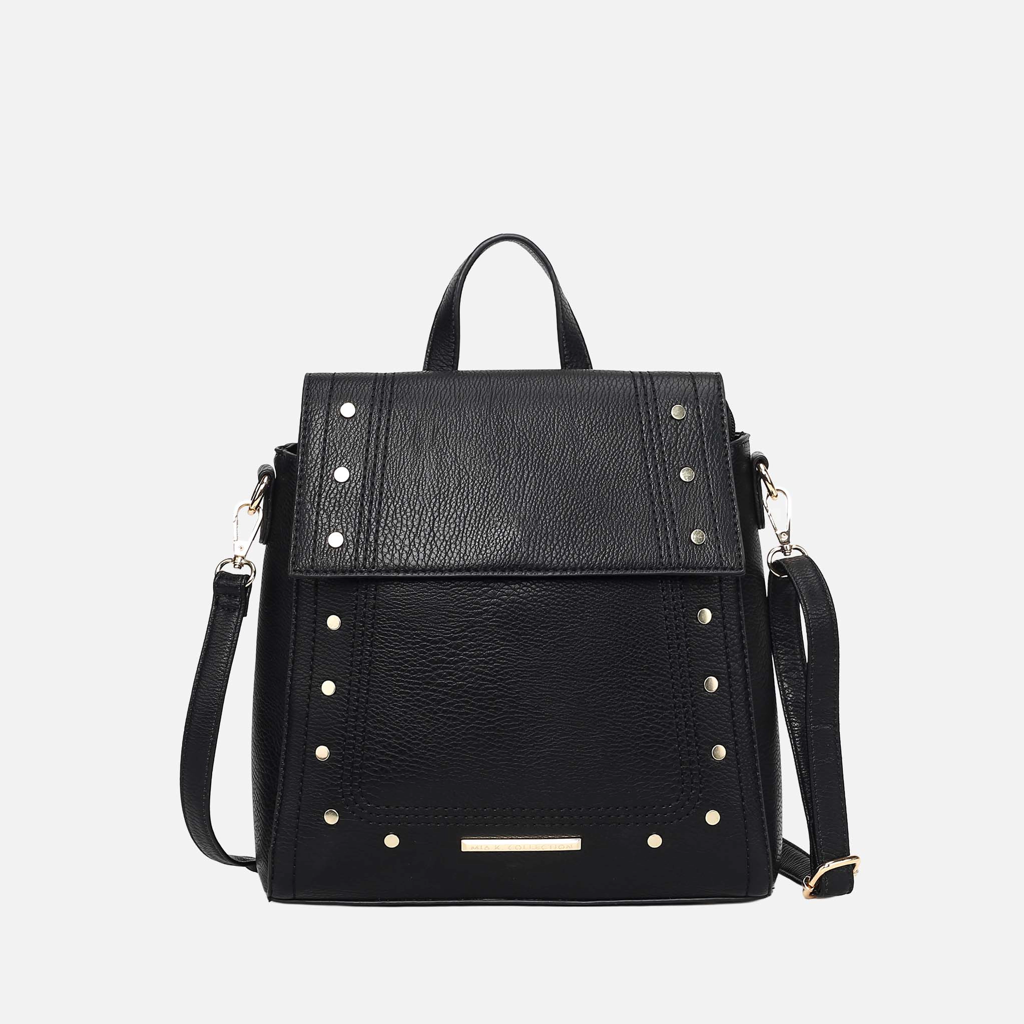 Mia K Collection Elke Convertible 4-in-1 Backpack Handbag, Vegan Leather