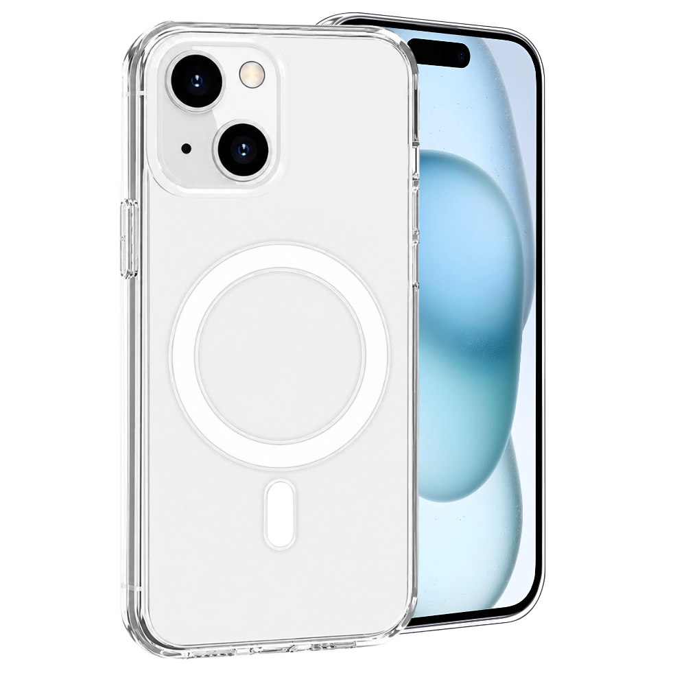 Qixxronics Magnetic Case for iPhone 15 Cellphone Magnetic Cover Shockproof Slim Phone Case