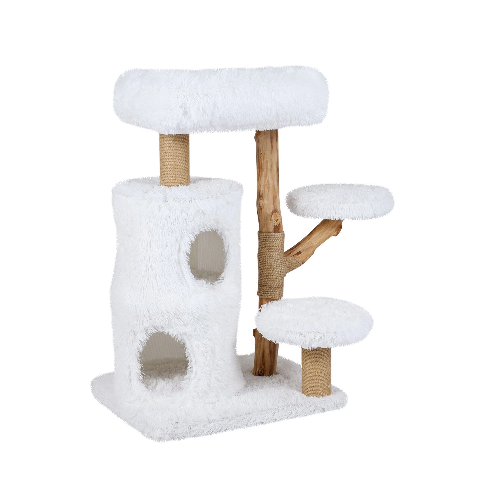 SlickBlue Modern 30.5 inch Multi-Level Cat Tree with Condo and Perch