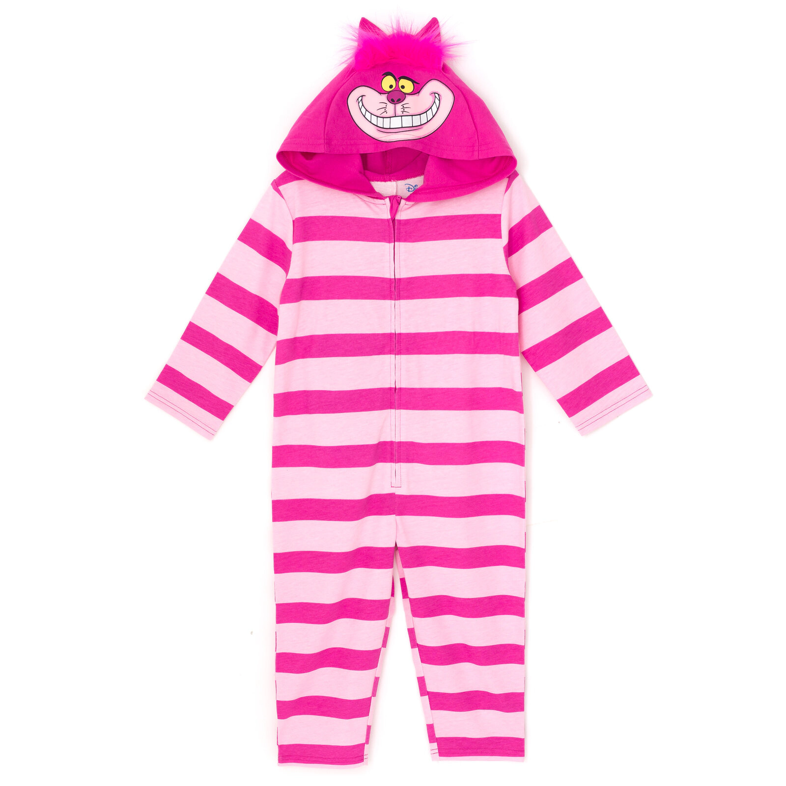 Disney Alice Wonderland Cheshire Cat Cosplay Hooded Coverall