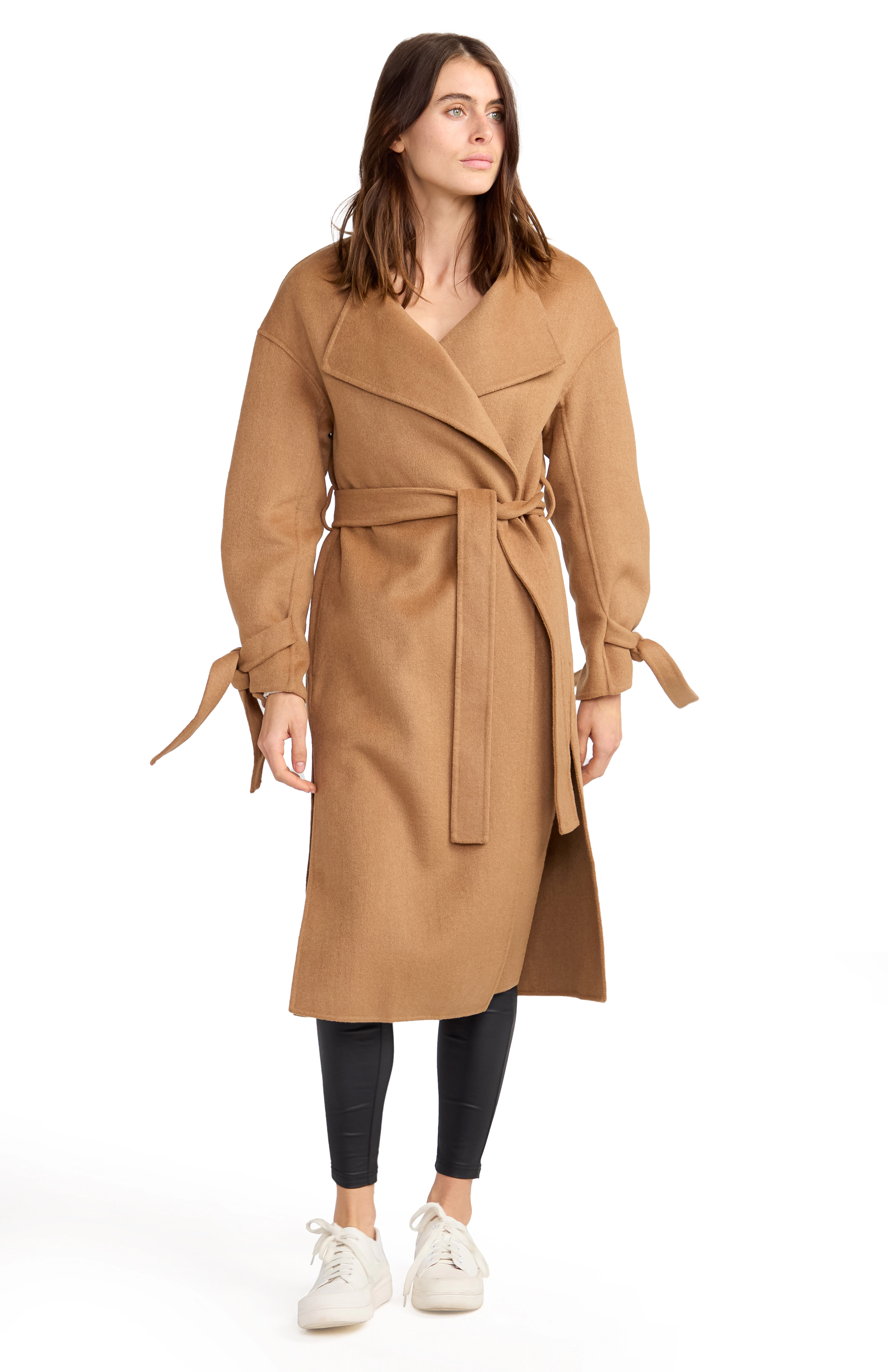 Belle & Bloom Womens Head Over Heels Collarless Robe Coat