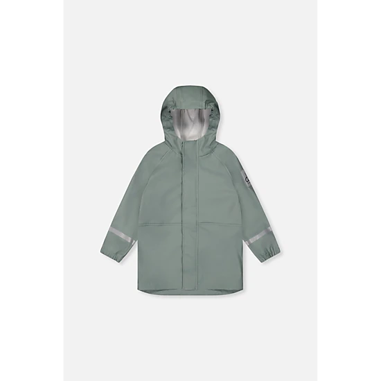 Deux par Deux Unisex Color-Block Raglan Sleeve Hooded Rain Jacket