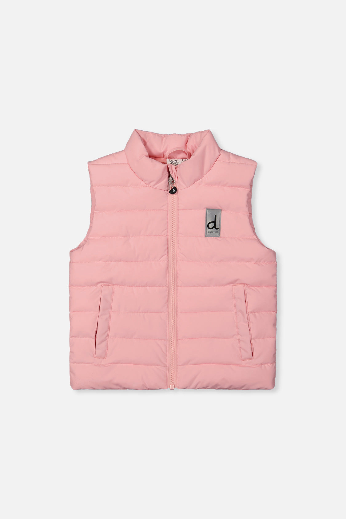 Deux par Girls Sleeveless Quilted Mid-Season Vest