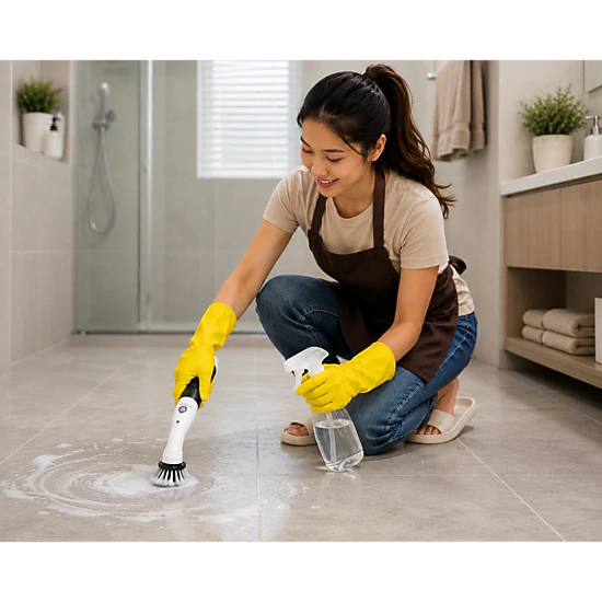 Pursonic Unisex Cordless Power Scrubber & Handheld Garment Steamer Cleaning Bundle