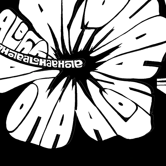 LA Pop Art Aloha - Men's Word Art Crew Sweatshirt