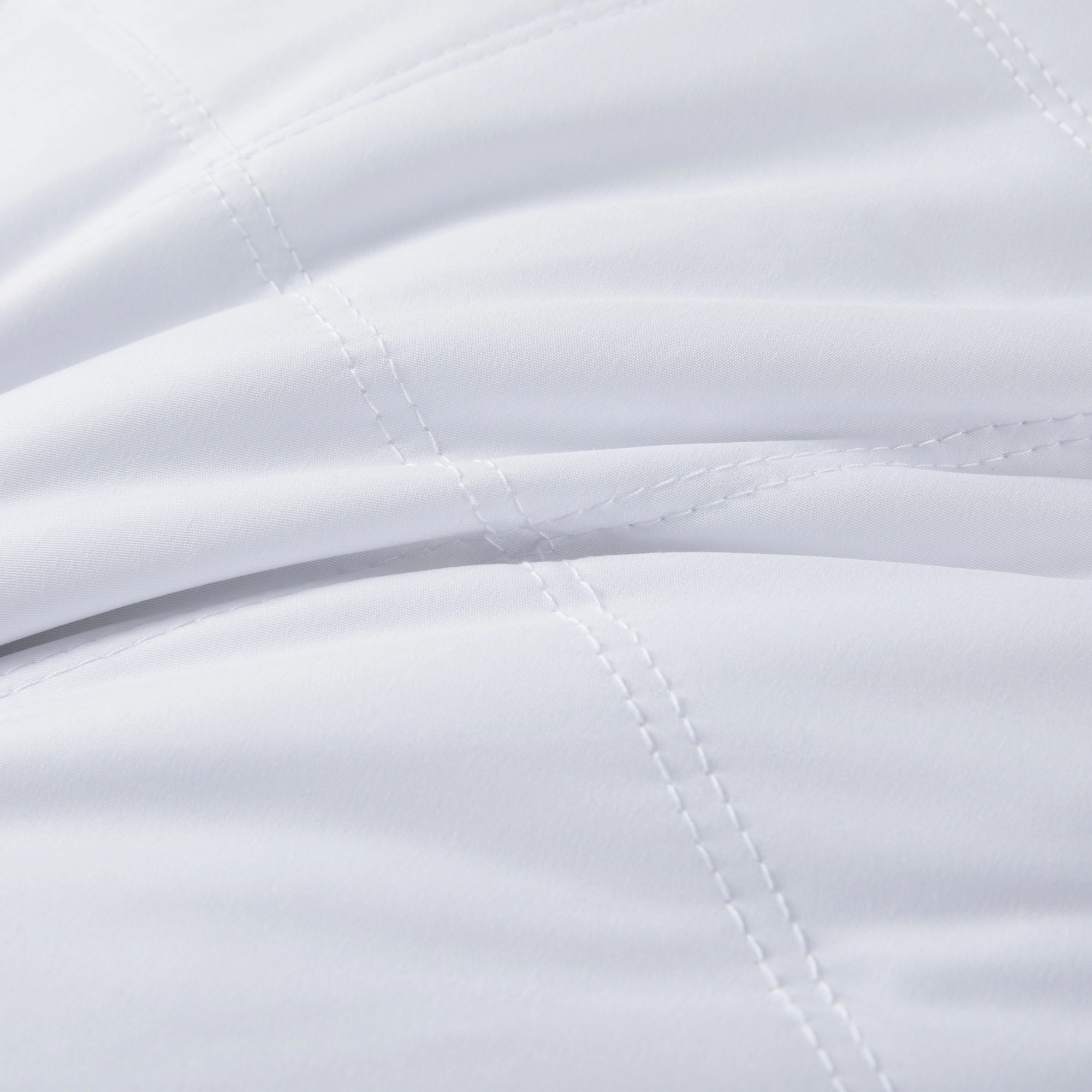 PEACENEST Goose Feather Gusseted Bed Pillows,Medium Support,Set of 2