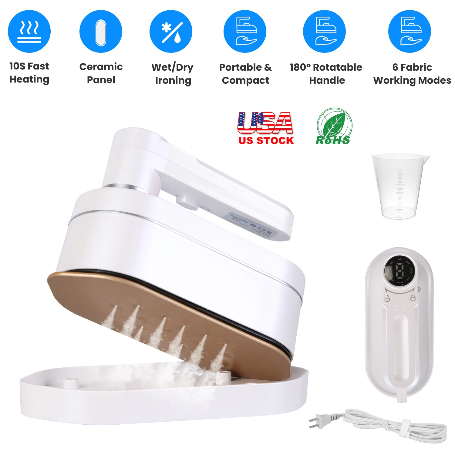 NEW Home Unisex 1200W Handheld Clothing Steamer