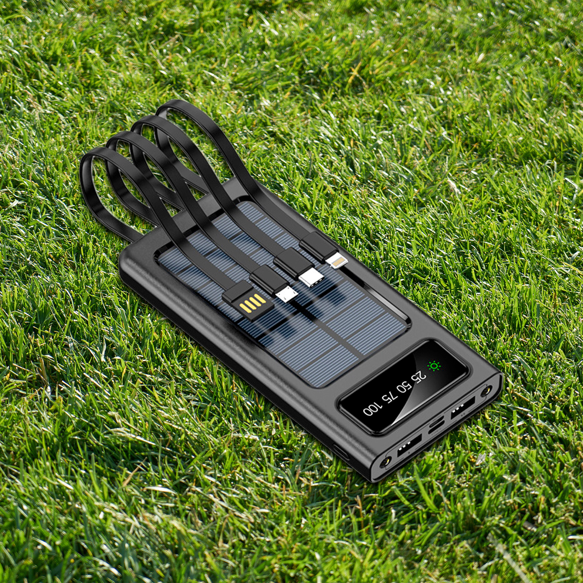 Pursonic Unisex Portable Solar Power Bank & 360° Wireless Speaker Adventure Power & Sound Bundle