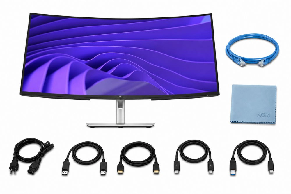Dell Pro 34 Plus USB-c Hub Monitor - P3425WE - 2x ZoomSpeed DisplayPort Cable + ZoomSpeed HDMI Cable + USB-C Cable