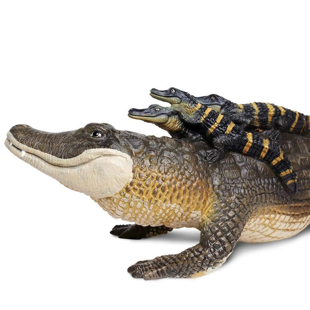 Safari Ltd. - Alligator with Babies Kids Toy Figure