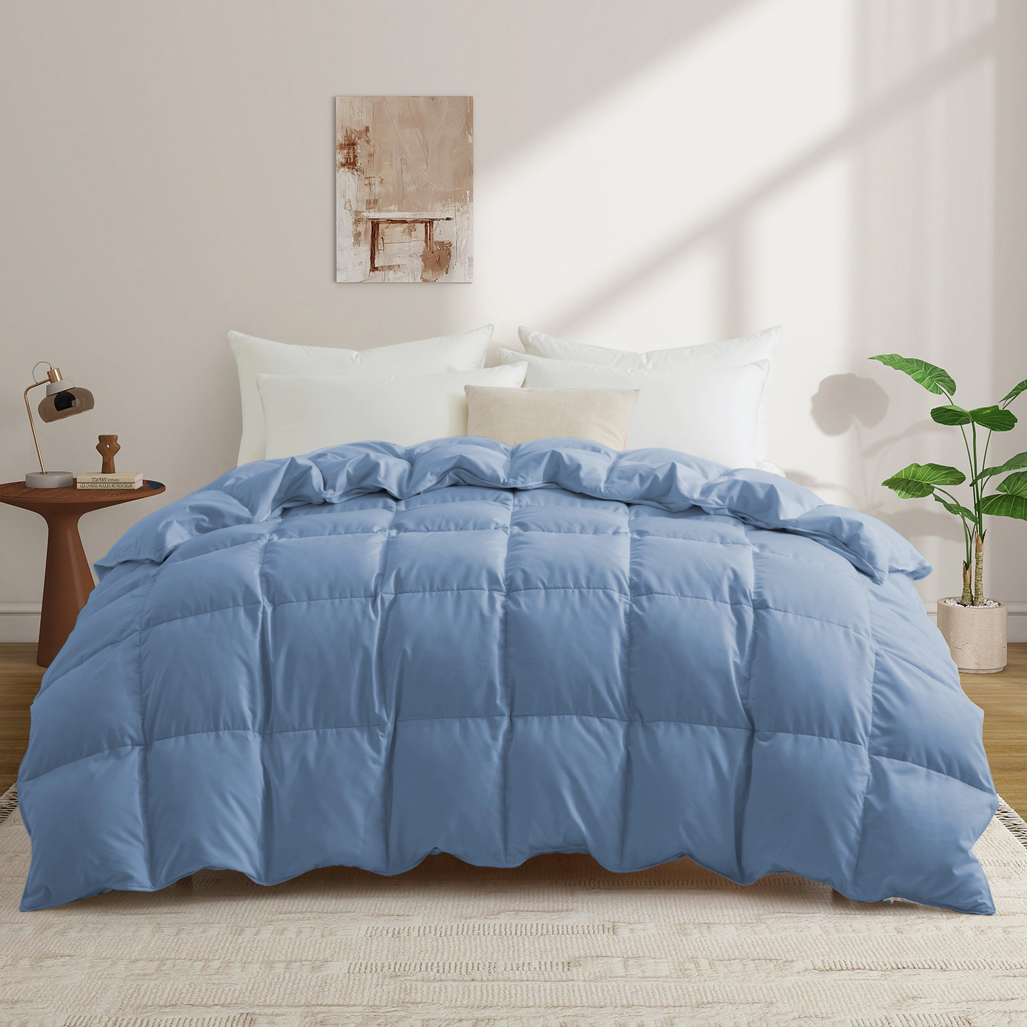 Peacenest All Season Goose Down Feather Fiber Comforter Duvet Insert