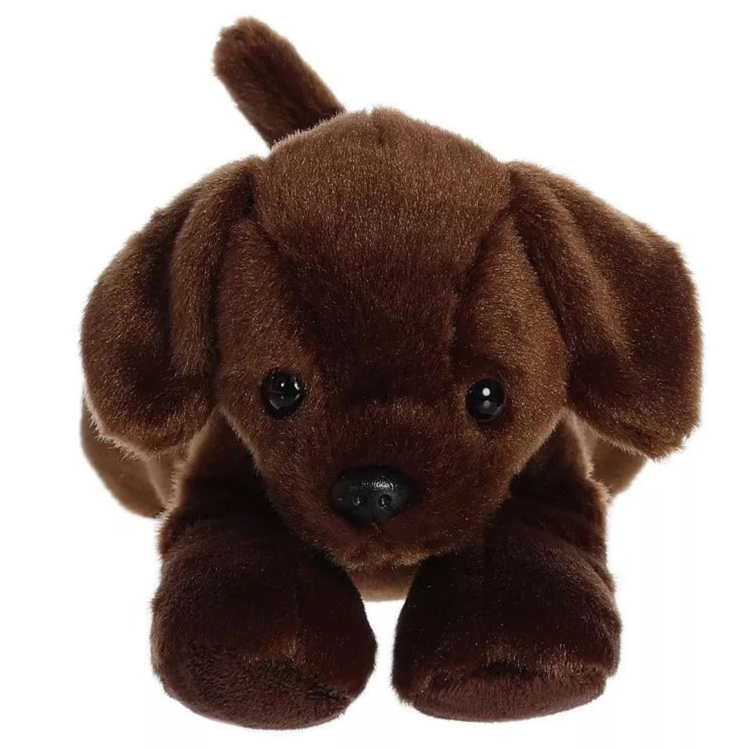 Aurora Mini Flopsie Lil Lucky Chocolate Labrador 8-Inch Stuffed Animal Plush
