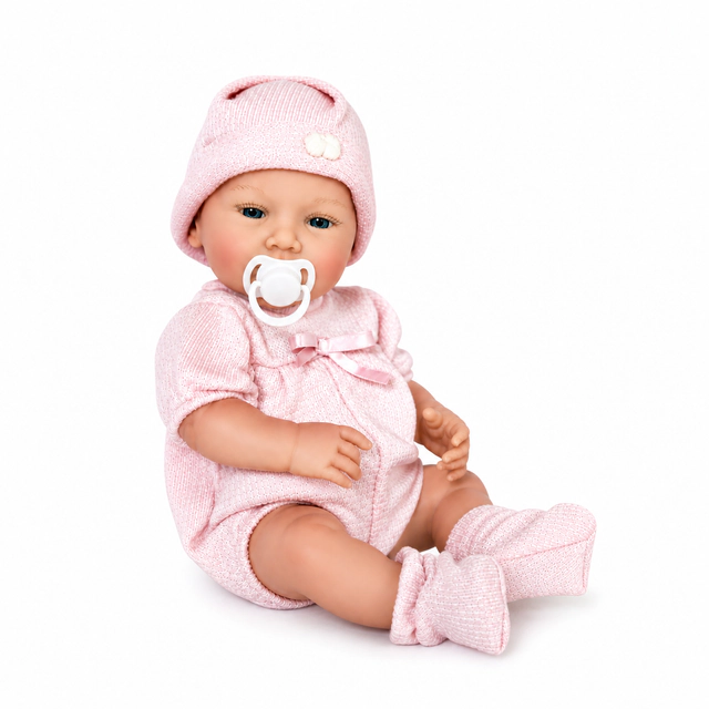 Ann Lauren Dolls® Lil’ Snugglers® All-Vinyl Baby Girl Doll- Anatomically Correct Girl