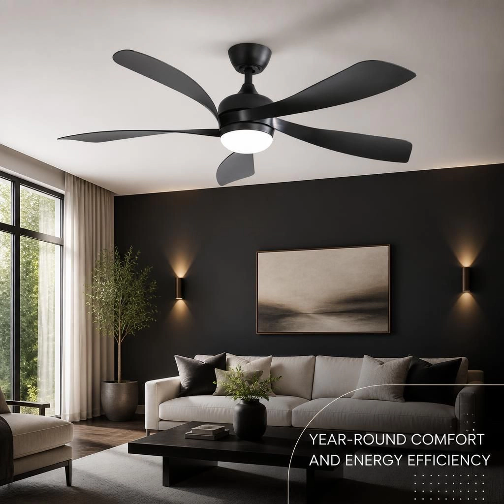 ELEMENT ACE 52 Inch Low Profile Quiet Ceiling Fan