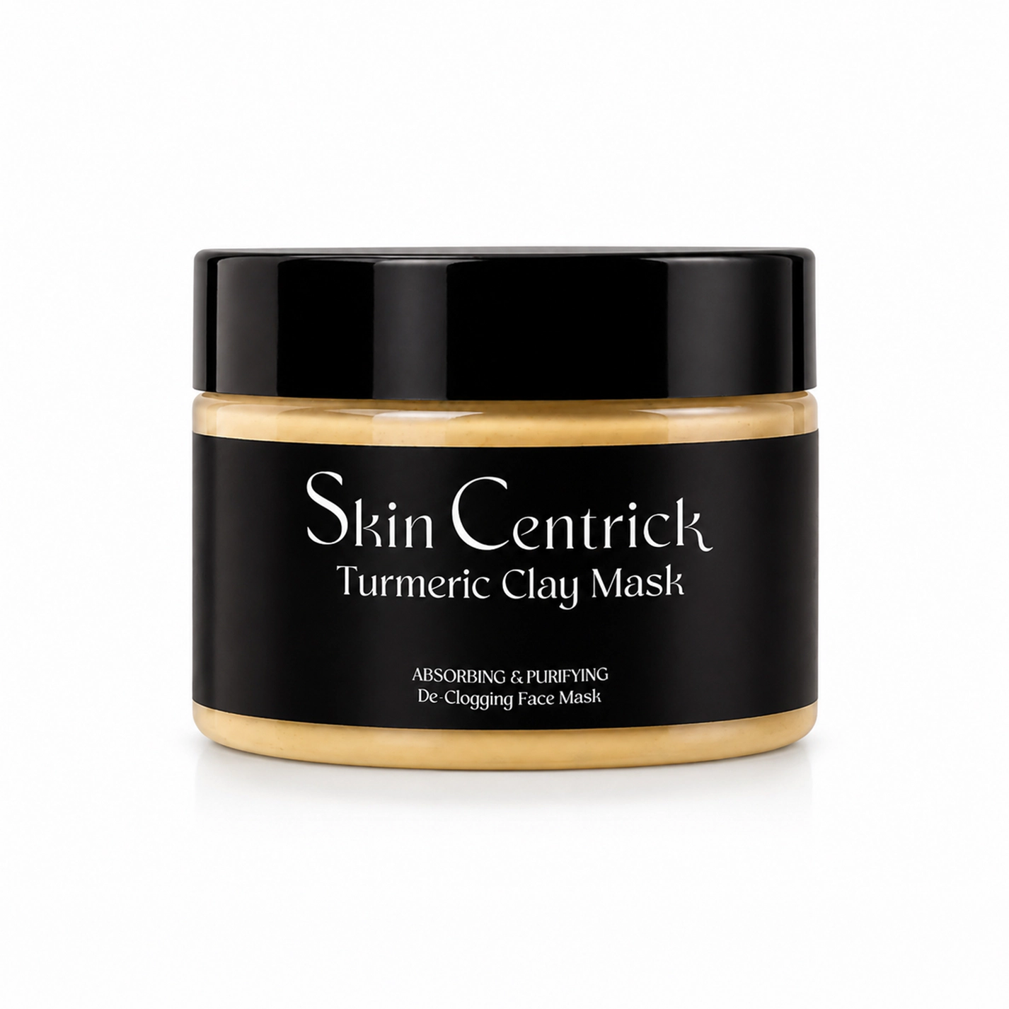 Skin Centrick Clay Face Mask - Turmeric, Bentonite & Vitamin C - Deep Cleansing for Oily & Combination Skin, 120 ml