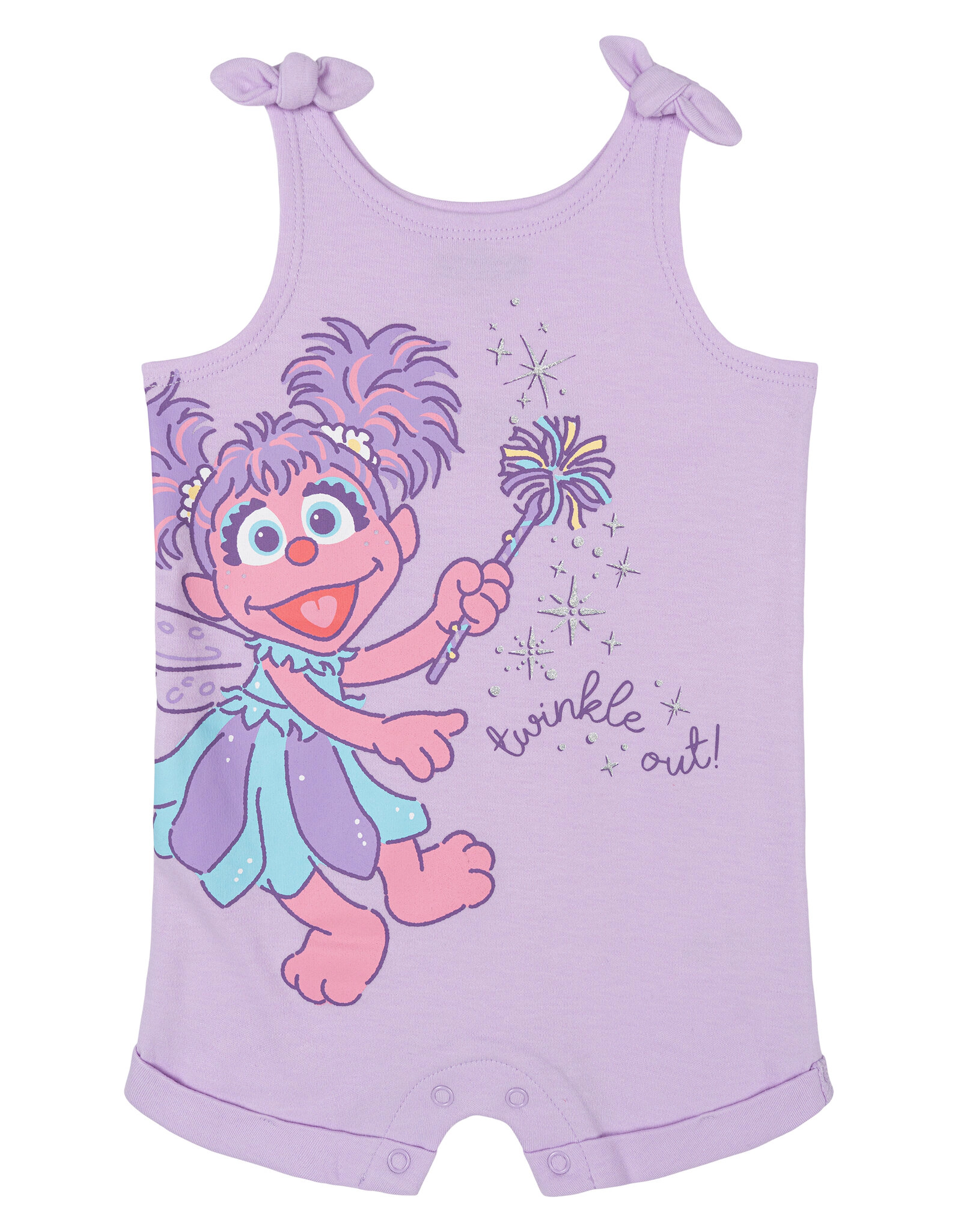 Sesame Street Girls' Sleeveless Romper and Headband Set