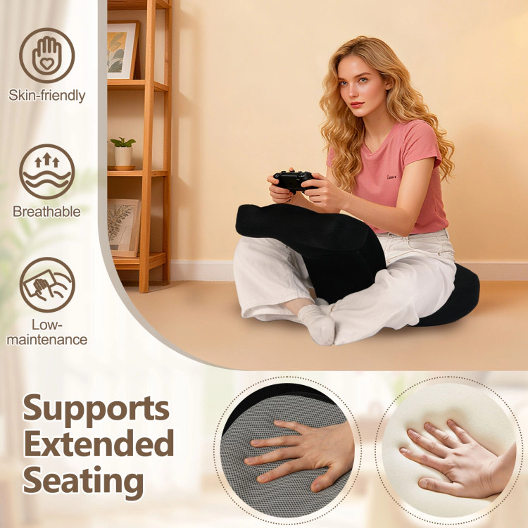 Hivvago Floor Comfy Gaming Leisure Chair With Adjustable Headrest And Backrest