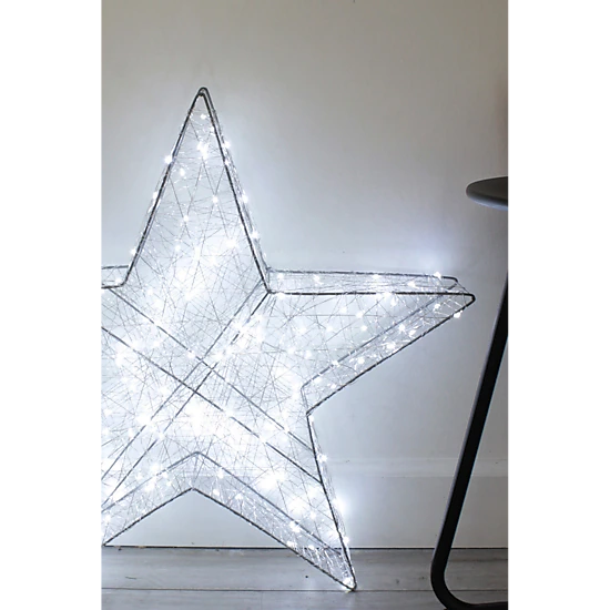 Perfect Holiday Large Plug in Lighted Star, 180 Lights, Christmas Decor ...