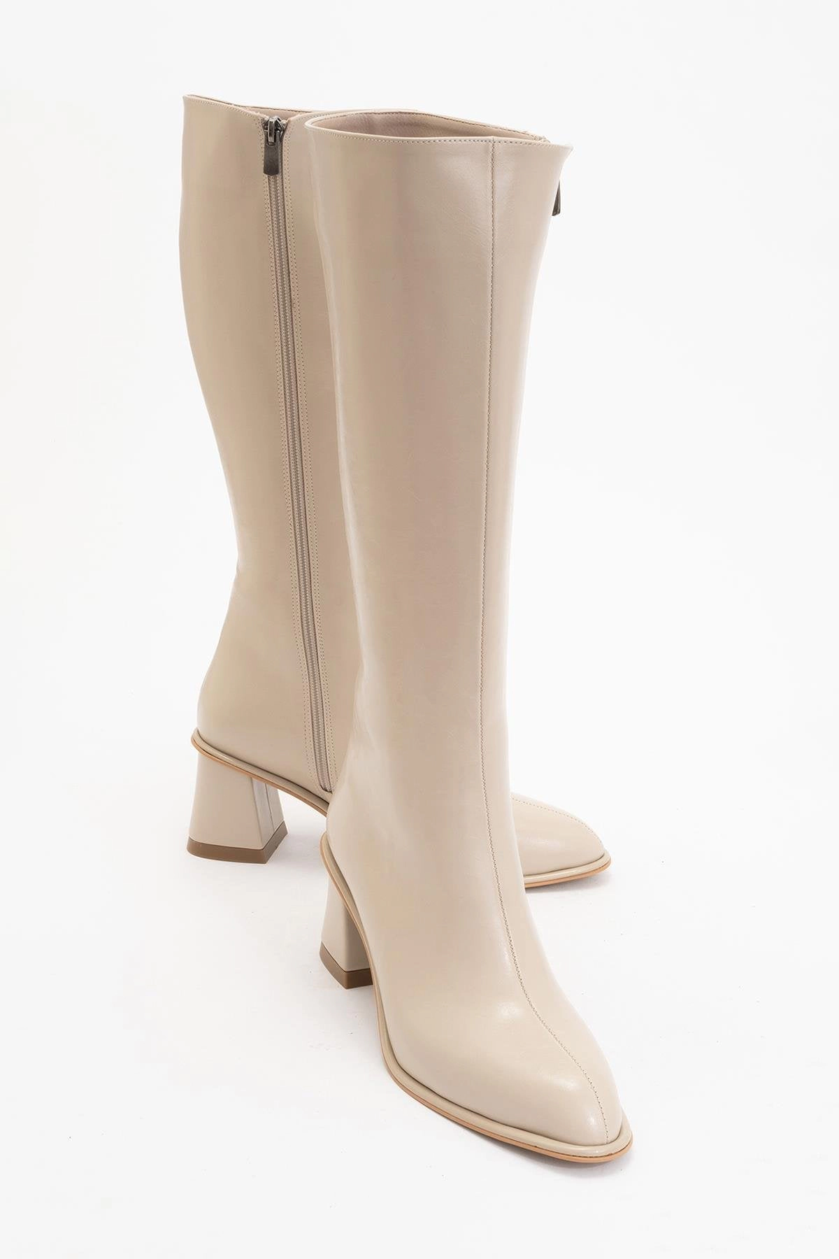 Prologue Shoes Womens Paradis Block Heel Knee High Boot