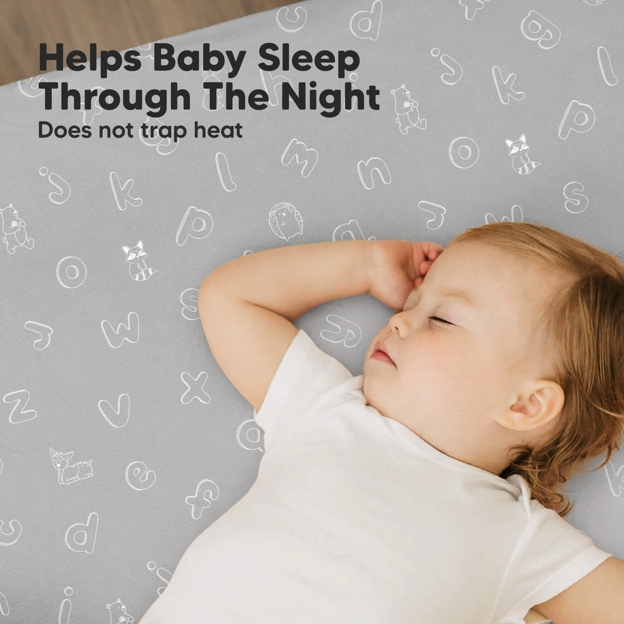 KeaBabies Soothe Fitted Mini Crib Sheet