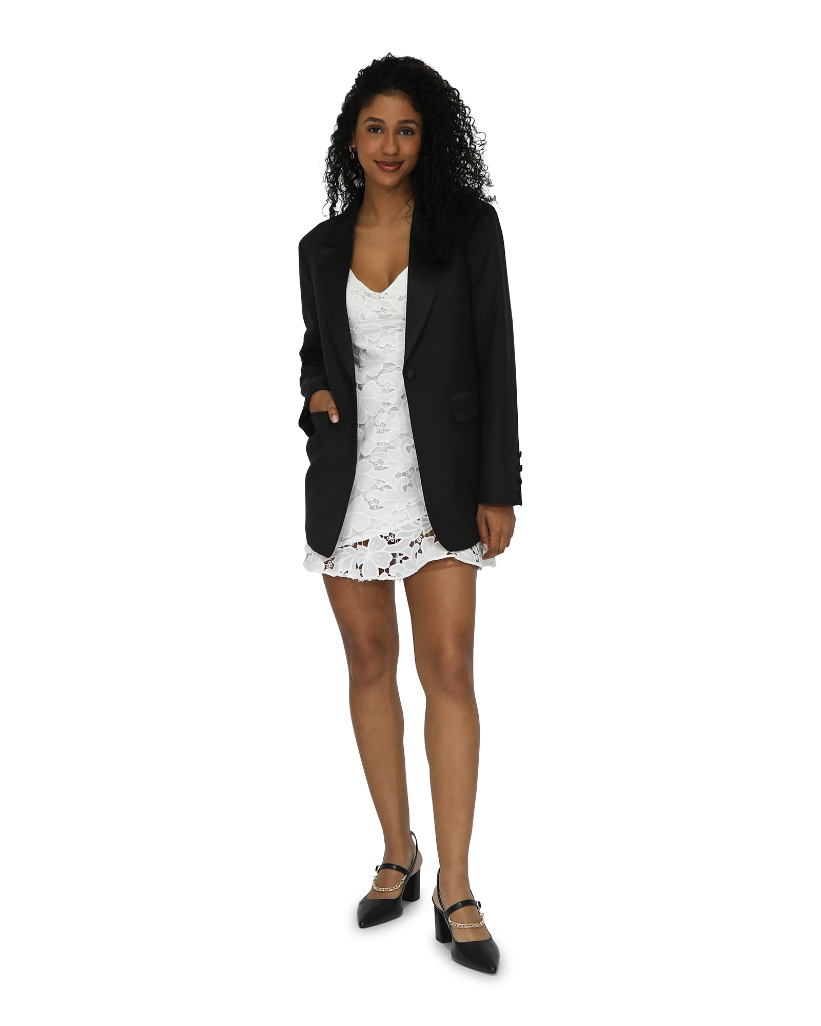 Belle & Bloom Womens Head To Tuxedo Jacket