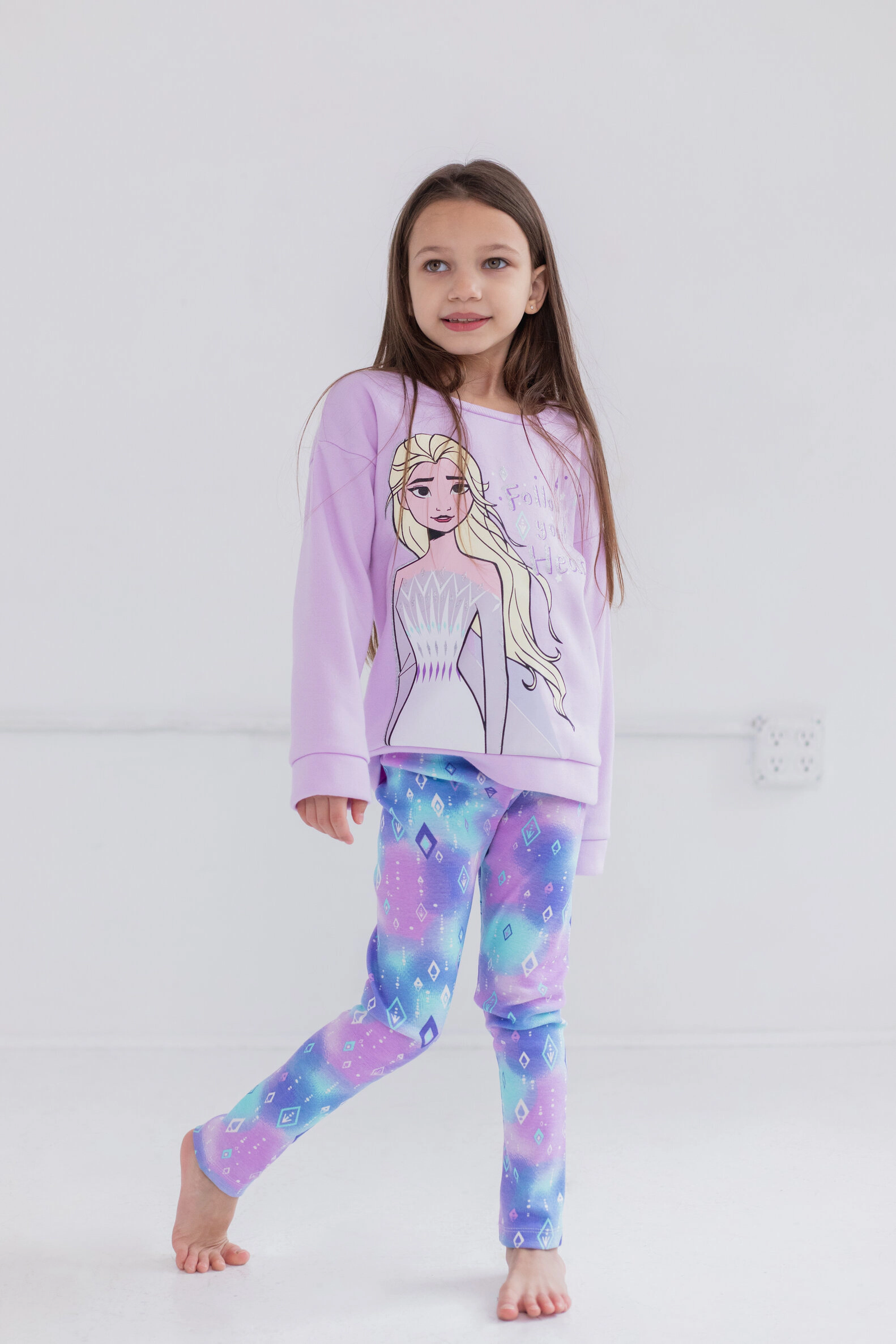 Disney Frozen Girls' 2-Piece Sweatshirt and Leggings Set
