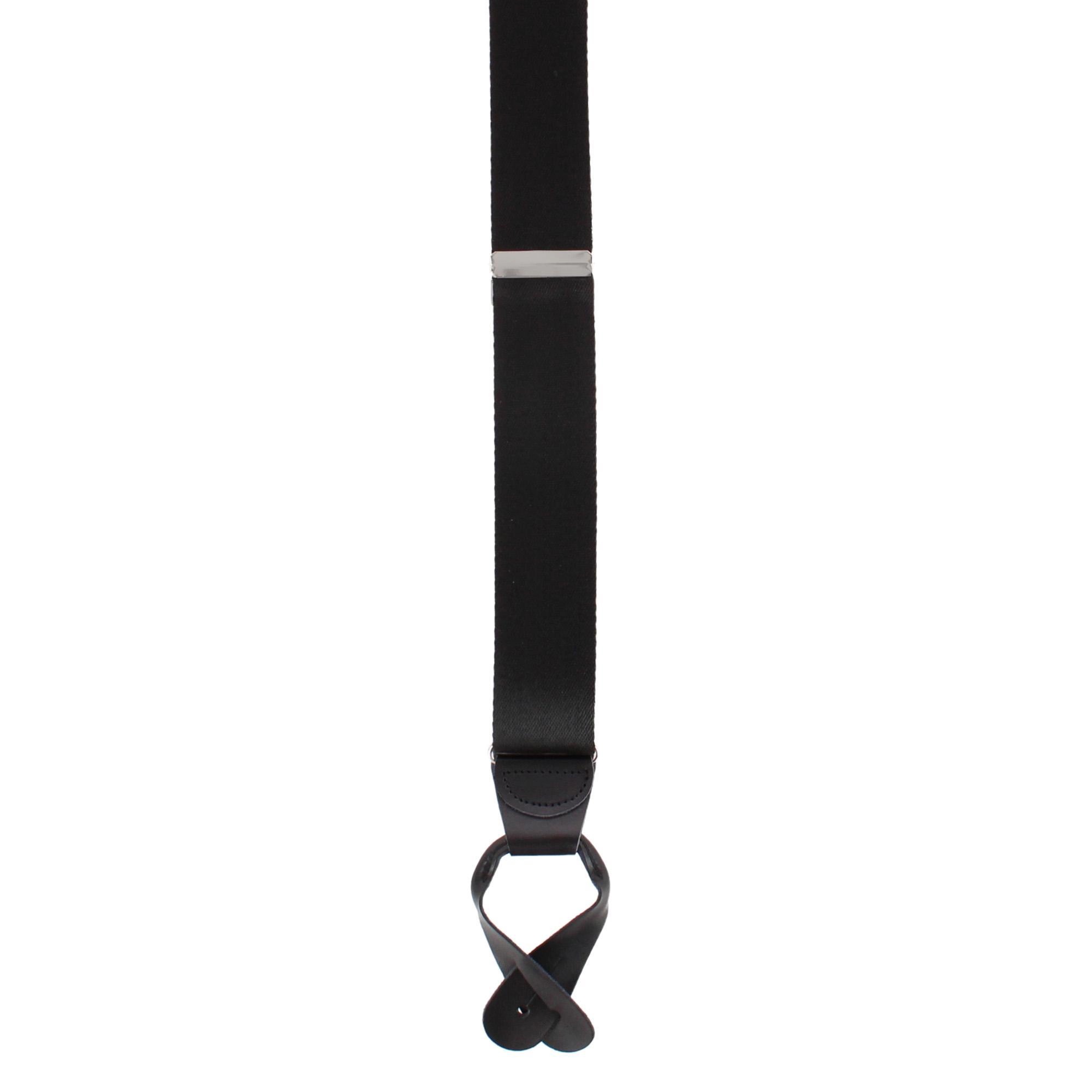 CTM® Men's 1.5 Inch Silky Feel Manhattan Button End Suspenders