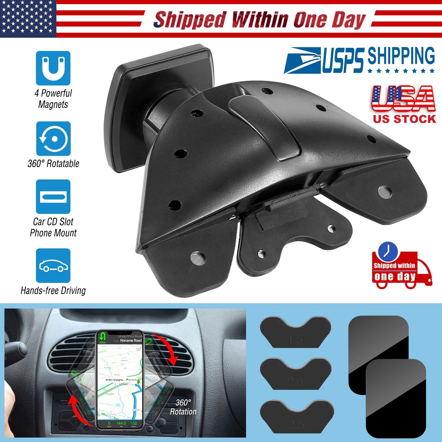 GBruno Magnetic CD Slot Car Phone Mount