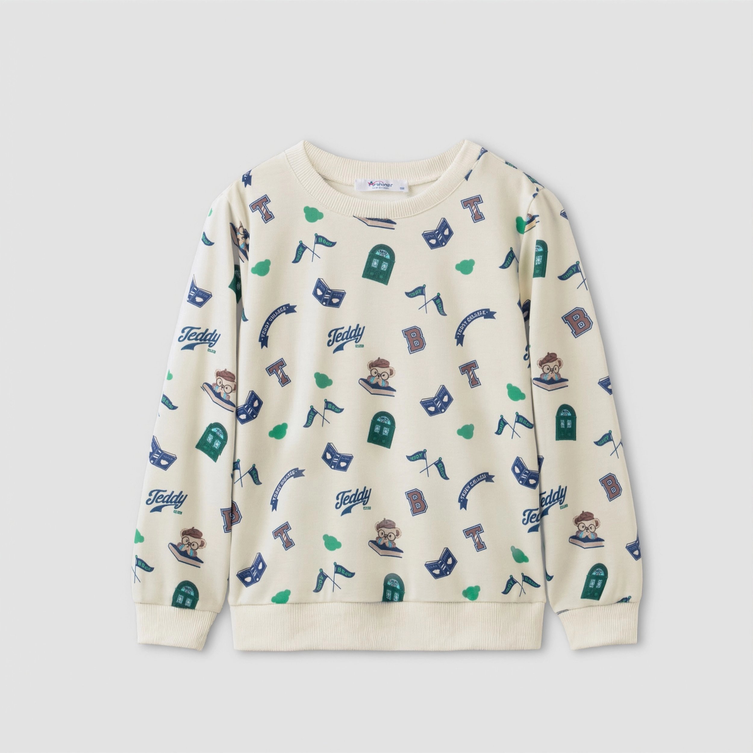 Arshiner Toddler Boys Halloween Crewneck Sweatshirt Long Sleeve Pullover Graphic Shirts For Kids