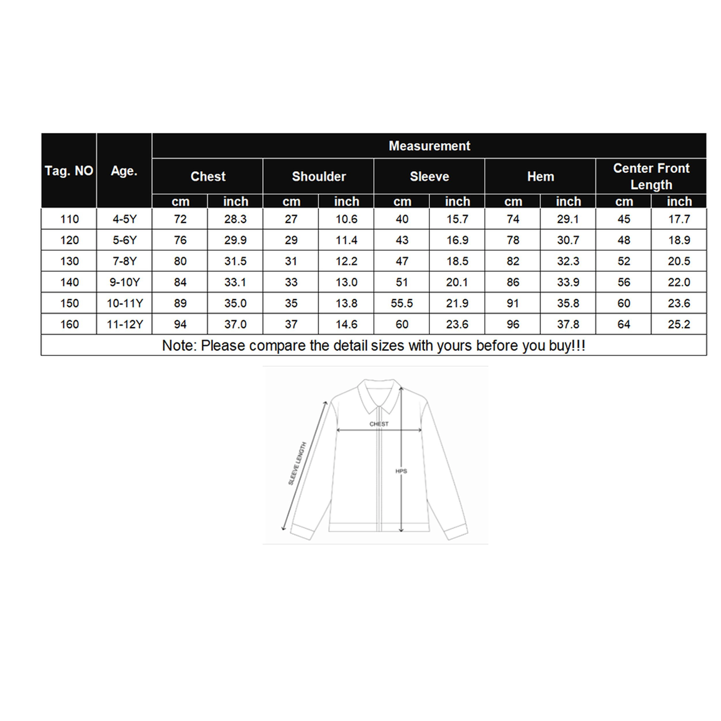 Arshiner Boys Long Sleeve Dress Shirt Button Down Shirts Formal School Uniform