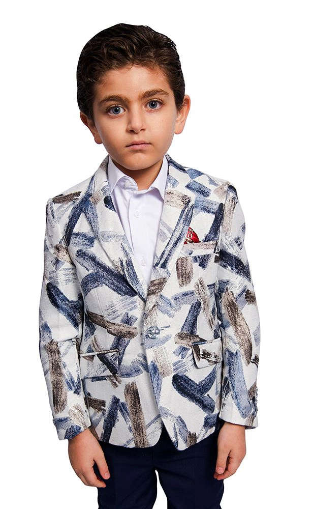 Elie Balleh Boys Slim Fit Classic Jacket