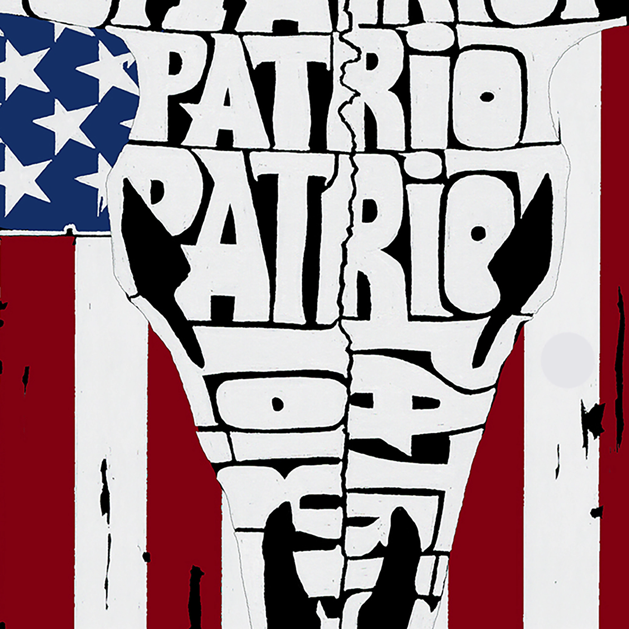 LA Pop Art Patriot Flag - Women's Word Hooded Sweatshirt