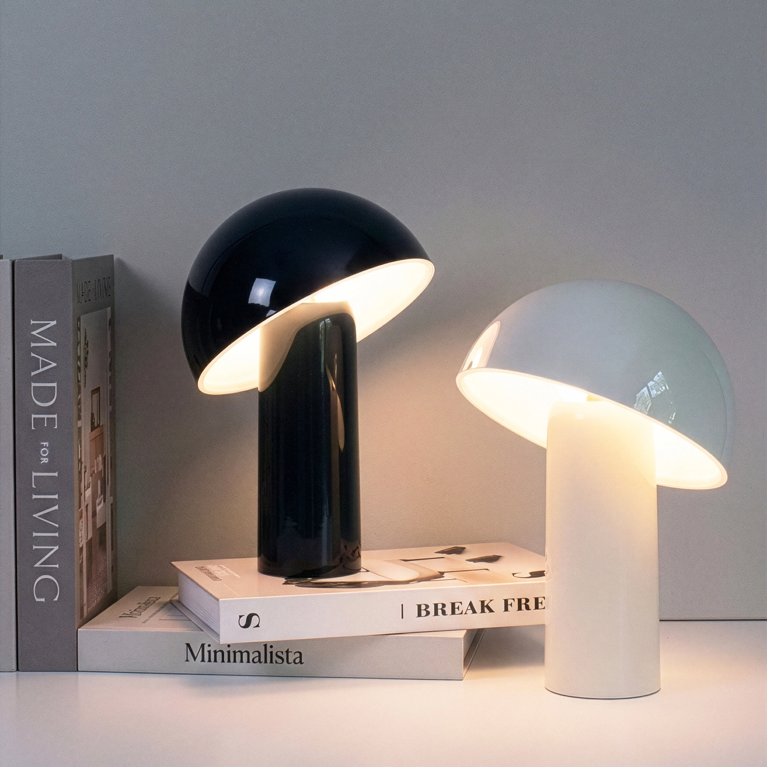 Brightech Celia Portable Mushroom Table Lamp