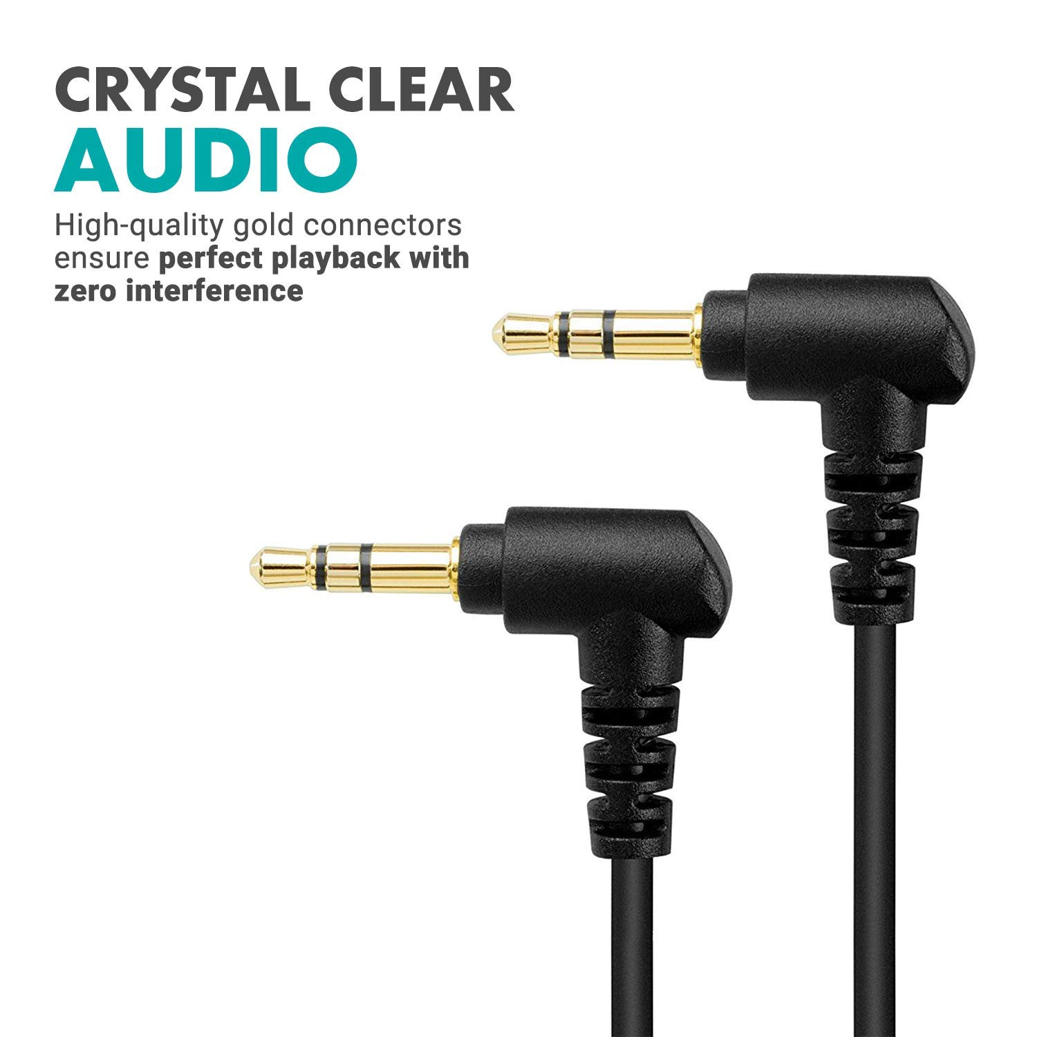 Movo MC1 3.5mm Audio Cable - Dual Male TRS Connectors