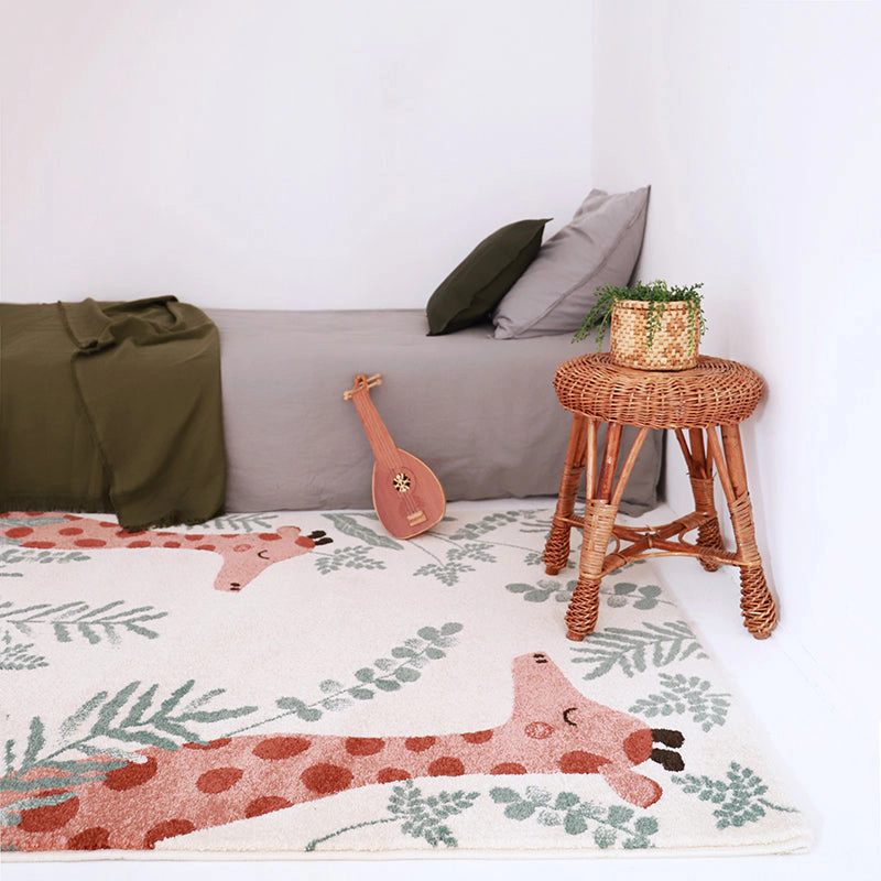 Nattiot Polypropylene Kid'S Bedroom Rug Giraffe - Nisu