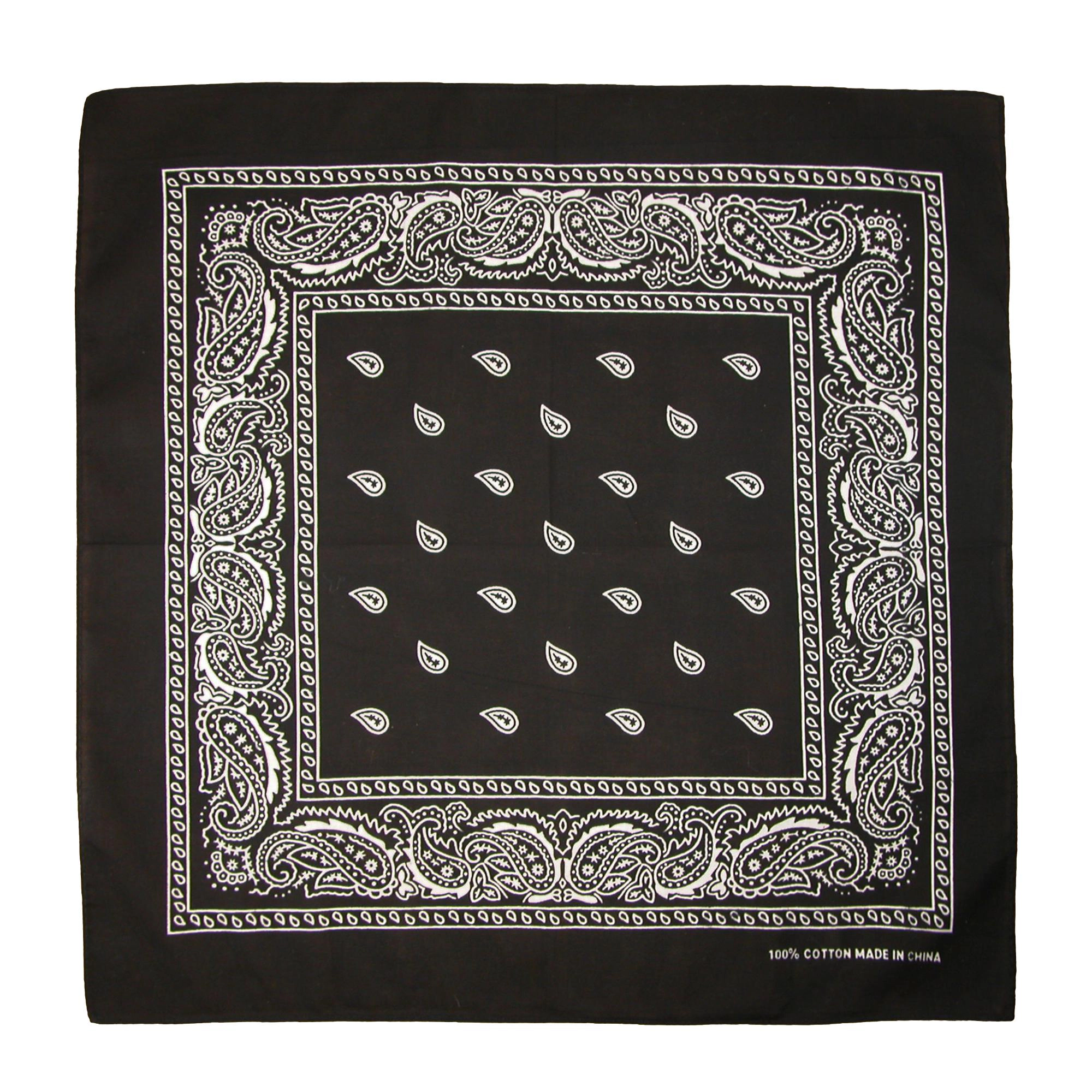 CTM Classic Cotton Paisley Bandana - All-Purpose Function and Style