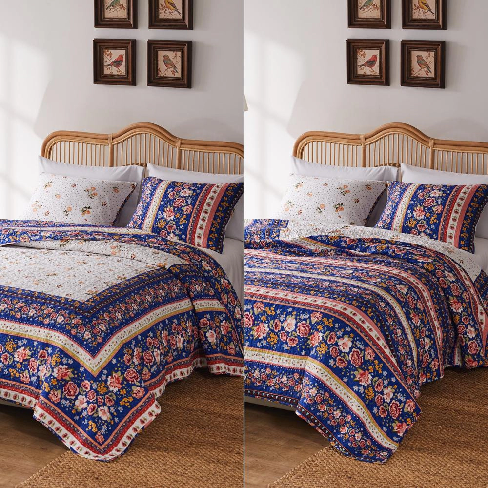 Greenland Home Fashions Marsha Quilt and Pillow Sham Set