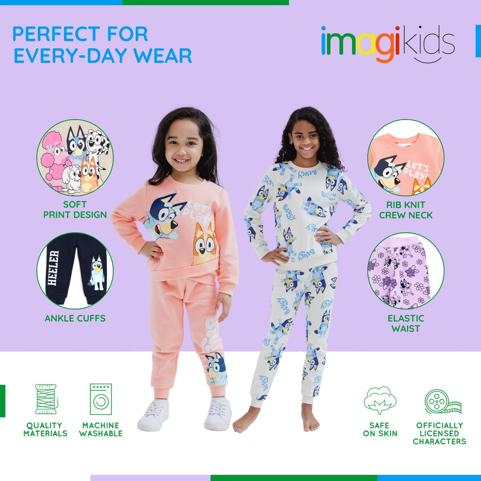Bluey 2-Piece Fleece Sweatshirt and Pants Set