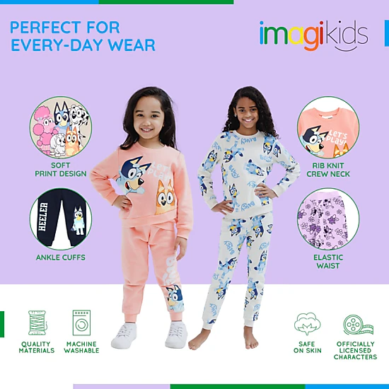 Bluey 2-Piece Fleece Sweatshirt and Pants Set