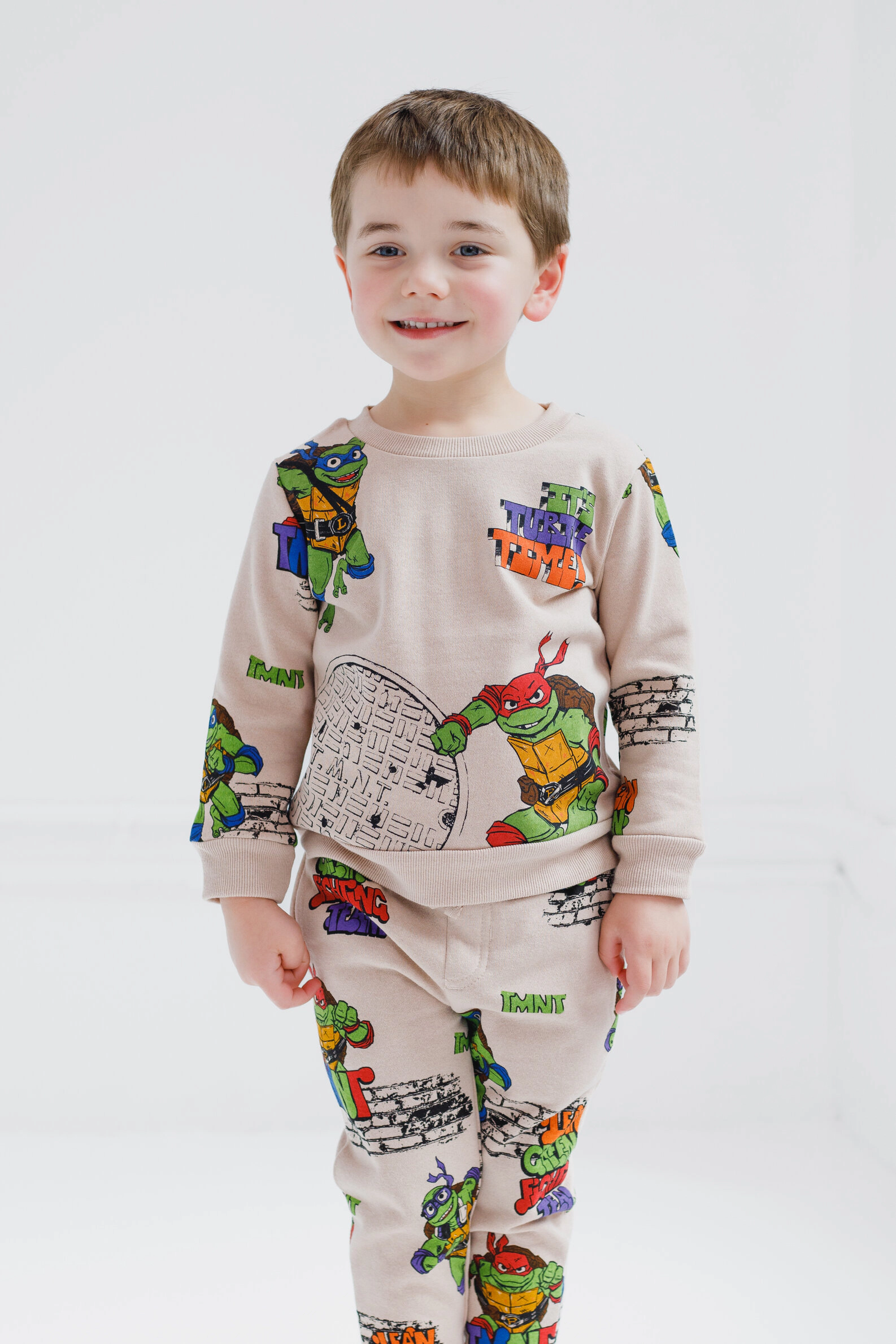 Teenage Mutant Ninja Turtles Boys' 2-Piece Fleece Sweatshirt and Pants Set