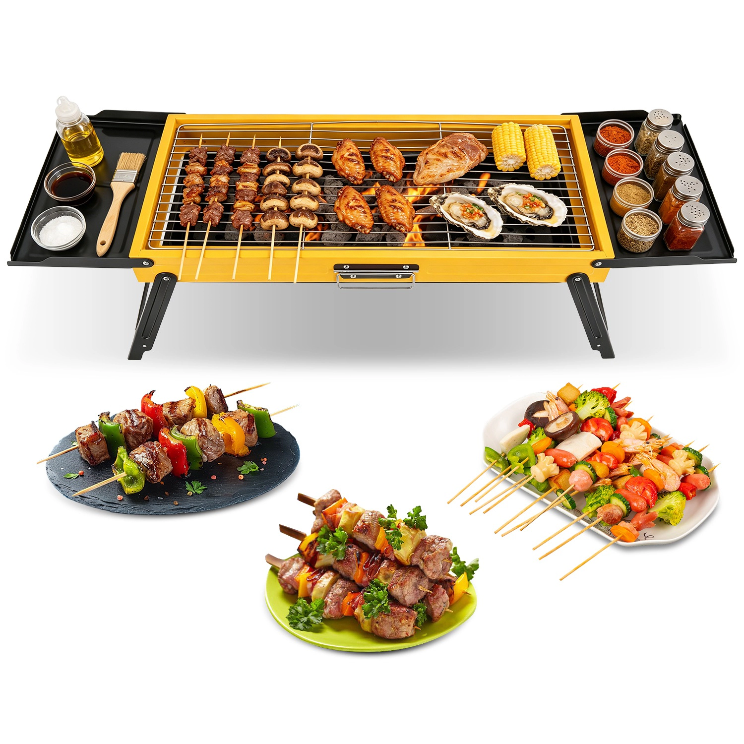 GBruno Portable Folding Charcoal Grill