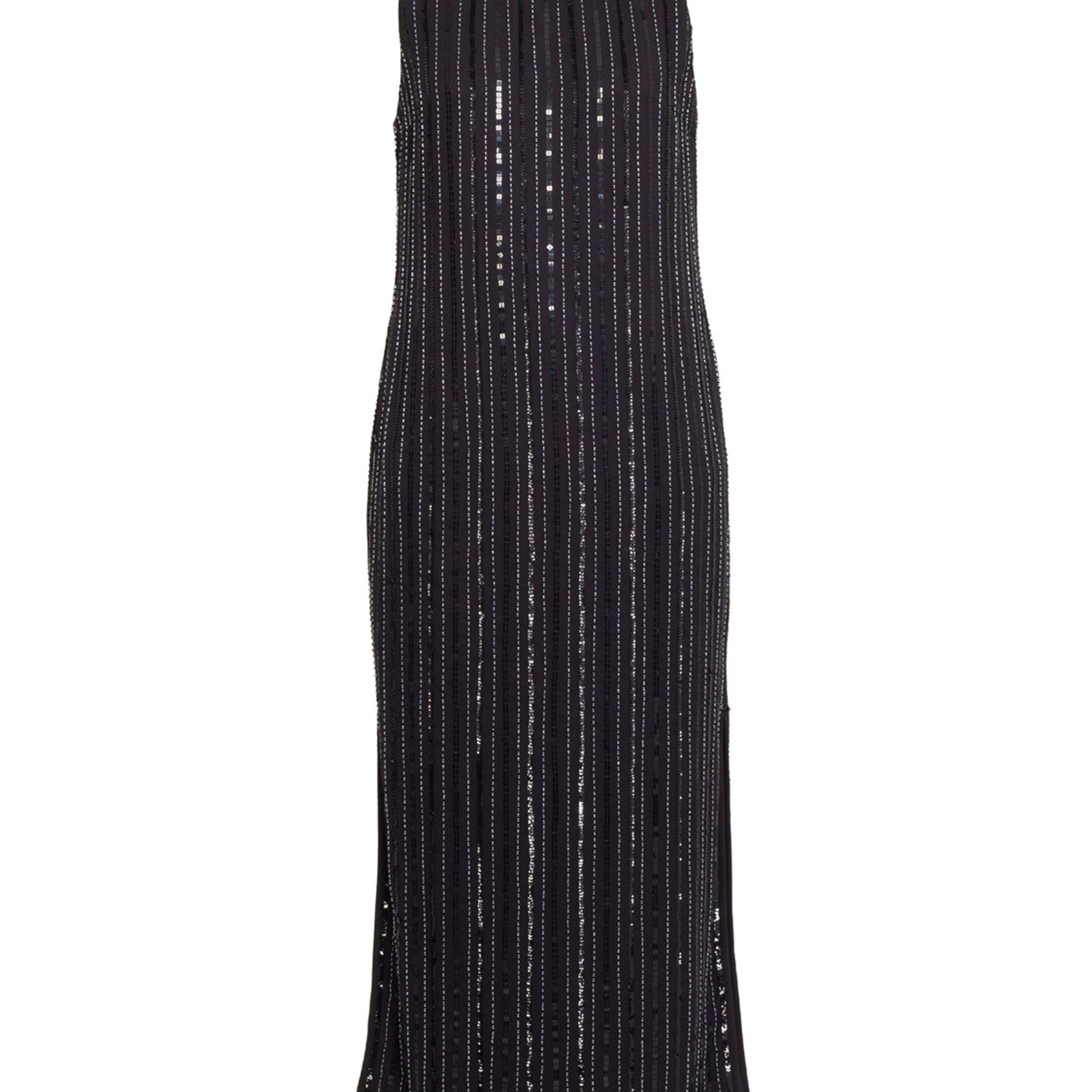 Rose & Nancy Women's Aurora Navy Blue Sequin Midi