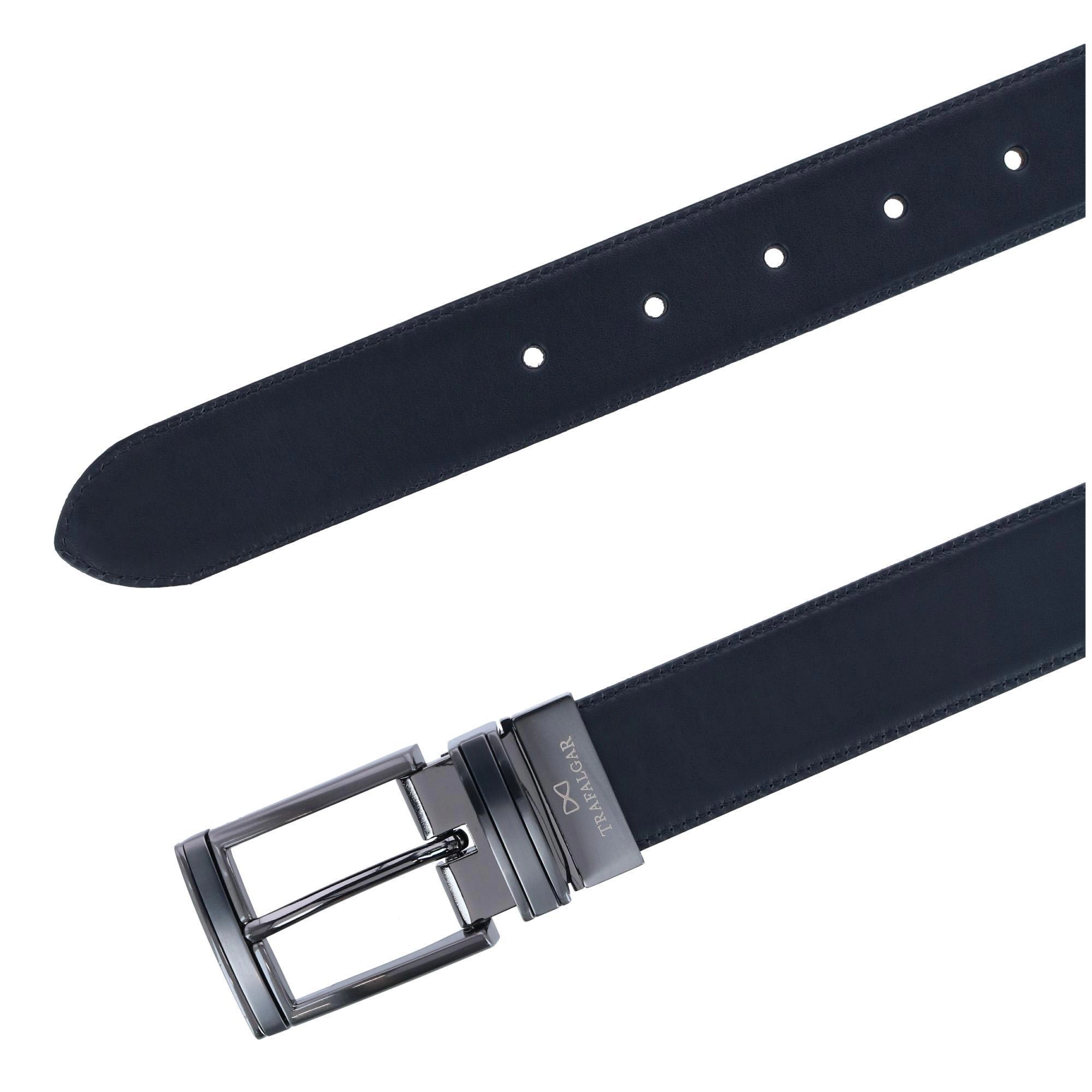 Trafalgar Men's Maverick 32mm Reversible Leather Dress Belt
