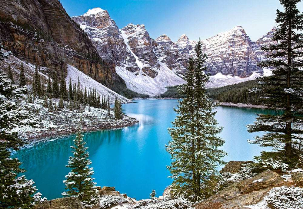 CASTORLAND 1000 Piece Jigsaw puzzle, The Jewel of the Rockies, Canada, Idyllic Landscape, Mountains, C-102372-2